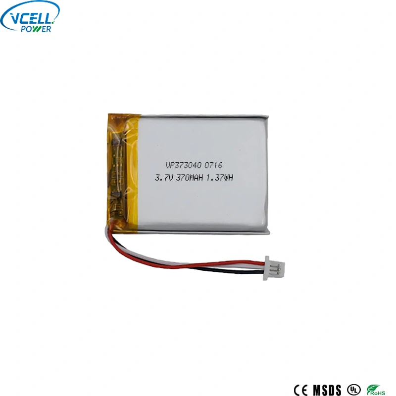 373040 3,7 V 370 mAh ultravékony LiPO akkumulátor